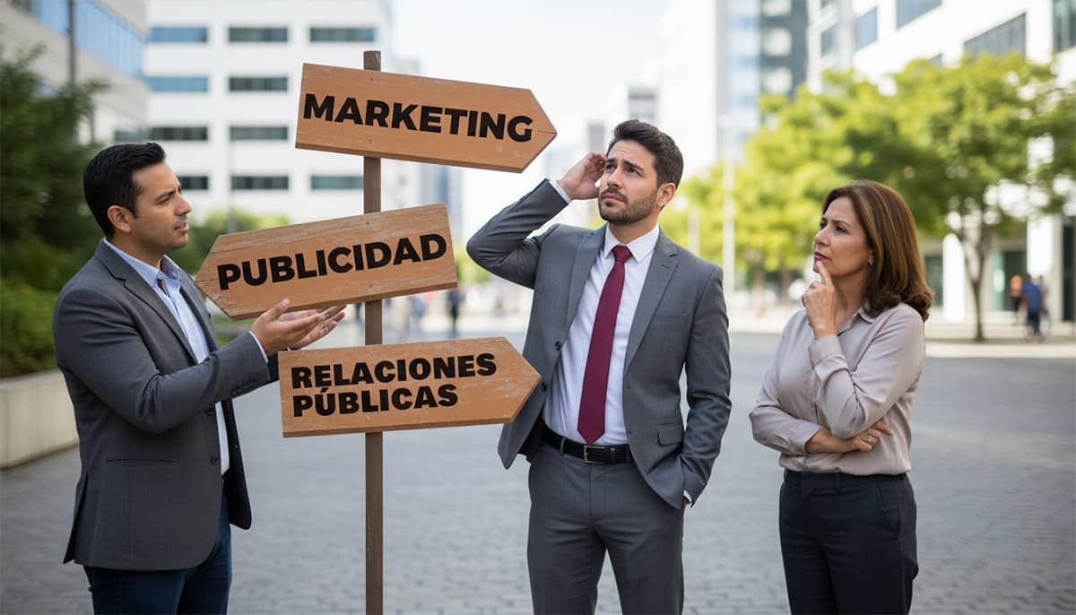 Diferencias entre relaciones públicas, publicidad y marketing